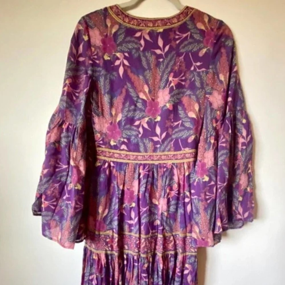 38) SPELL & THE GYPSY Bianca floral Gown NWOT sz XS - Picture 4 of 8